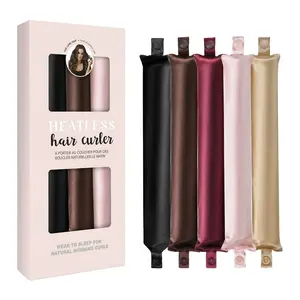 Satin Heatless Hair Curler Set  3PCS Soft Sleep-In Hair Rollers | No Heat Damage Curling Sticks for Long Hair | Natural Wavy Curls Overnight love honey advent cute hair clip season hair accessory hair ties french pins miniclaw clip solid color headband