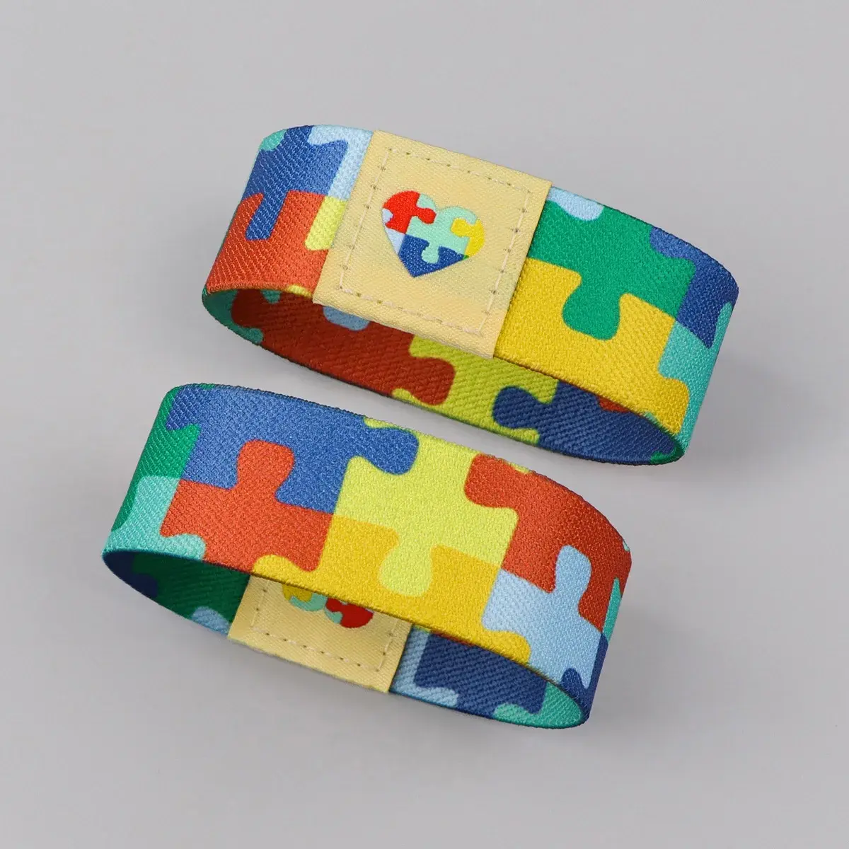 Autism Awareness Puzzle Bracelet, Costume Jewelry Accessory - Choking Hazard Small Parts Note