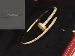 Zyrono Bracalet 18K Gold-Plated Adjustable Fit Elegant Jewelry for Everyday Wear or Special Occasions Gift for Her