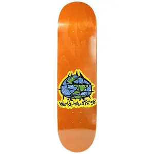 World Industries Skateboard Deck Scribble Orange 8.0" x 31.6"