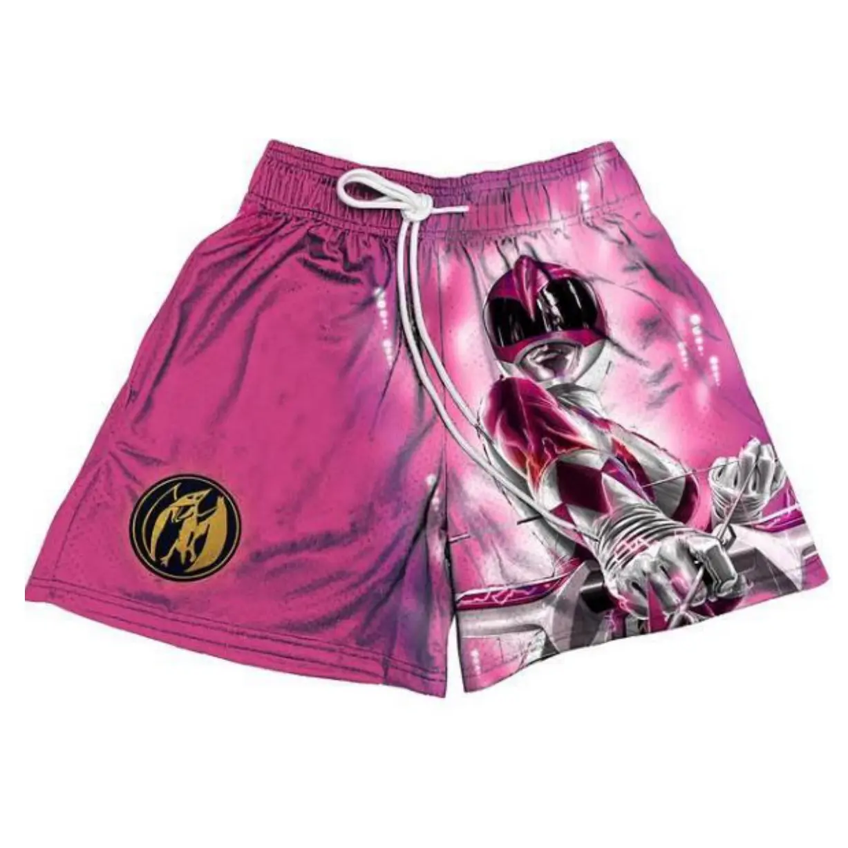 Mighty Morphin Power Ranger Gym Shorts Sport Knee Pants