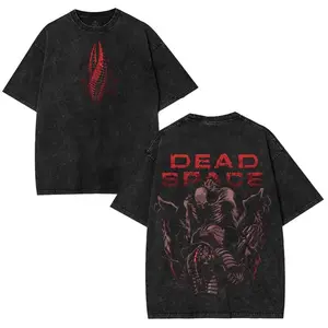 Retro The Dead Space Clothes Washed Tee Game Acid Washed Lightweight TSHIRT, Gift For Gamer (Size runs small – please size up by 1) good graphic tees