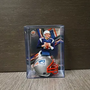 Tom Brady Mini Football Helmet Sports Box