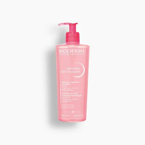 Bioderma Sensibio Foaming Gel Gentle Face Cleanser, Cleansing and Makeup Removing Refreshing Feeling for Sensitive Skin 16,9 FL. OZ