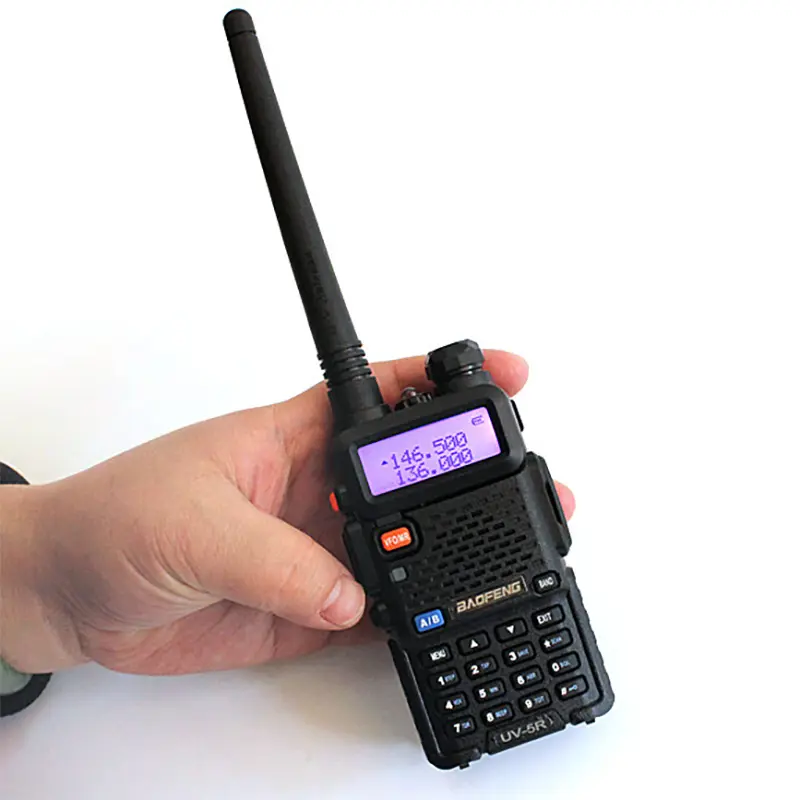 UV-5R Amateur Radio Long Range Two-Way Transceiver, Dual Band 144-148/420-450Mhz Walkie Talkie Support CHIRP, Handheld 1800mAh Rechargeable High Power Walkie Talkie with Microphone, Hunting Survival Gear
