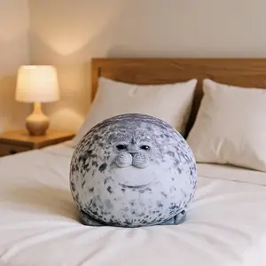 Seal plush toy, stuffed seal plush toy, cute plush toy, holiday gift for girls, boys, children (11.81 inches)