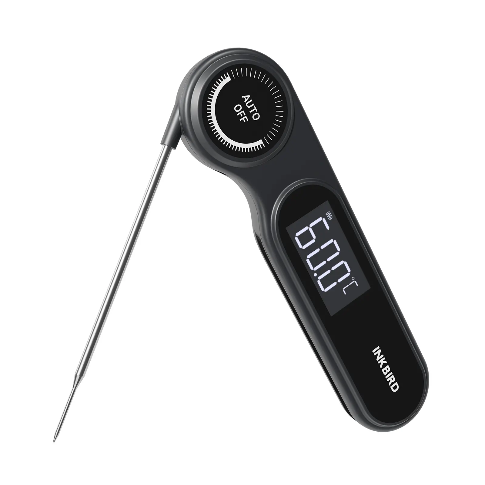 INKBIRD Digital instant-read meat thermometer, waterproof kitchen food thermometer with calibration and backlight function, suitable for smoking, frying, cooking, commercial baking equipment