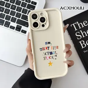 Case for iPhone 17 16 E Pro Max 15 Plus 14 13 12 11 XS XR Ransom Note Funny Quote Art Anti-Scratch Shockproof Soft Silicone Protective Cover