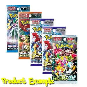 Pokémon 6 Japanese Booster Pack Bundle - 5 Booster Packs from Regular Sets & 1 Highclass Set - Assorted Packaging
