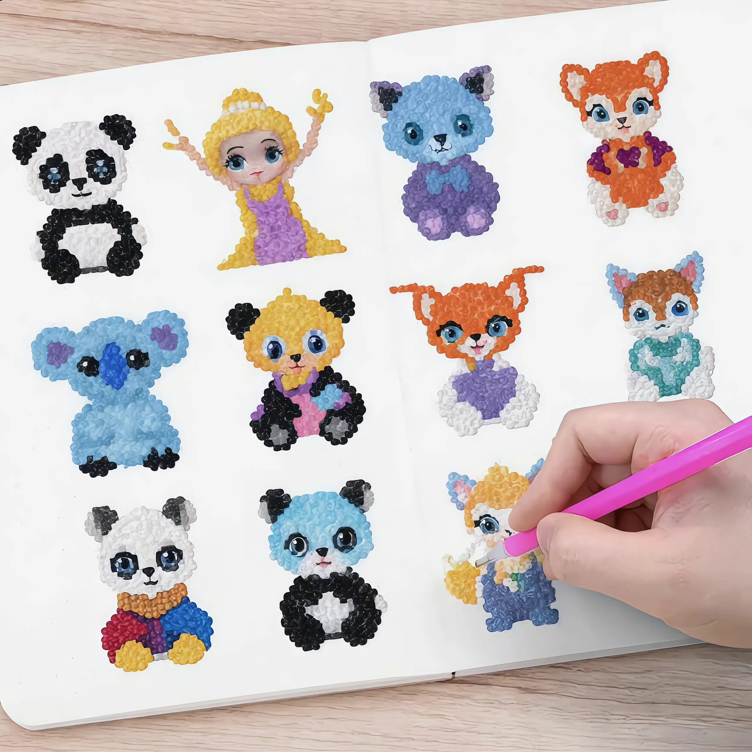 15-Piece Diamond Painting Cross Stitch DIY Making Kit, Office Stationery Craft Set with Durable Plastic Clay Palettes, Comfortable-to-Hold Brushes for Beginners’ Efficient Handmade Art Projects, Diy Kit, Complete Kit