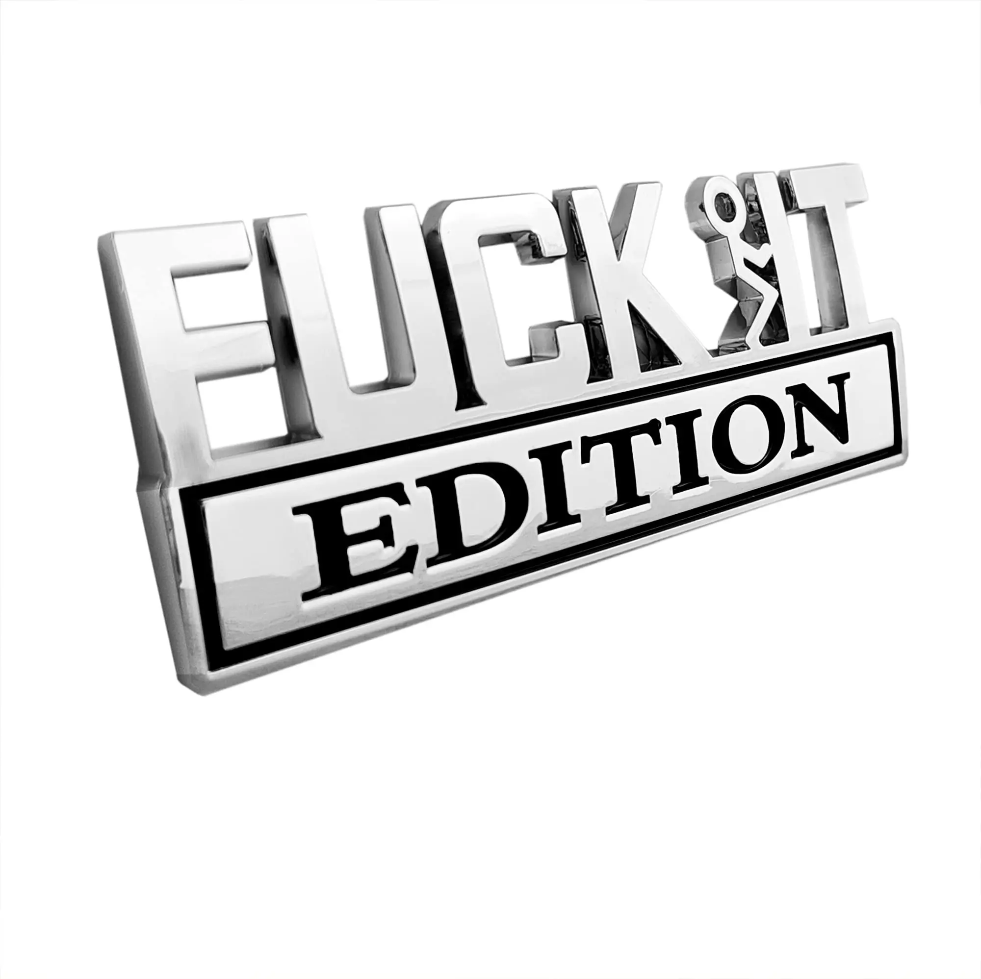 Fvck It Edition 3D Emblem Sticker Badge, Funny Decals for Car, Truck, SUV, Motorcycle Fvck It Edition 3D Emblem Sticker Badge, Funny Decals for Car, Truck, SUV, Motorcycle