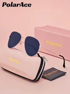1 Pair Polarace Unisex Frog Sunglasses Full Frame, Clean Frames Outlining A Professional Profile, UV400
