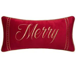 Gold Merry Pillow by Valerie