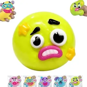 NEW Smushers Squishy, Cute Easy Squeezy Squishy Funny Face Swap Fidget Toys, Soft Moldable Slow Rising Squishy Stress Ball, Fun Sensory Toys for Adults Anxiety Relief #FFQ