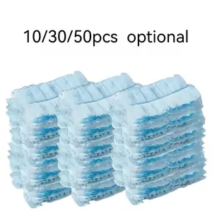 Replacement Dust Brush Head with Handle, Duster Brush, 10pcs Household Dust Brush Head Replacement, Cleaning Supplies and Tools for Laundry Room, Furniture, Car, Keyboard