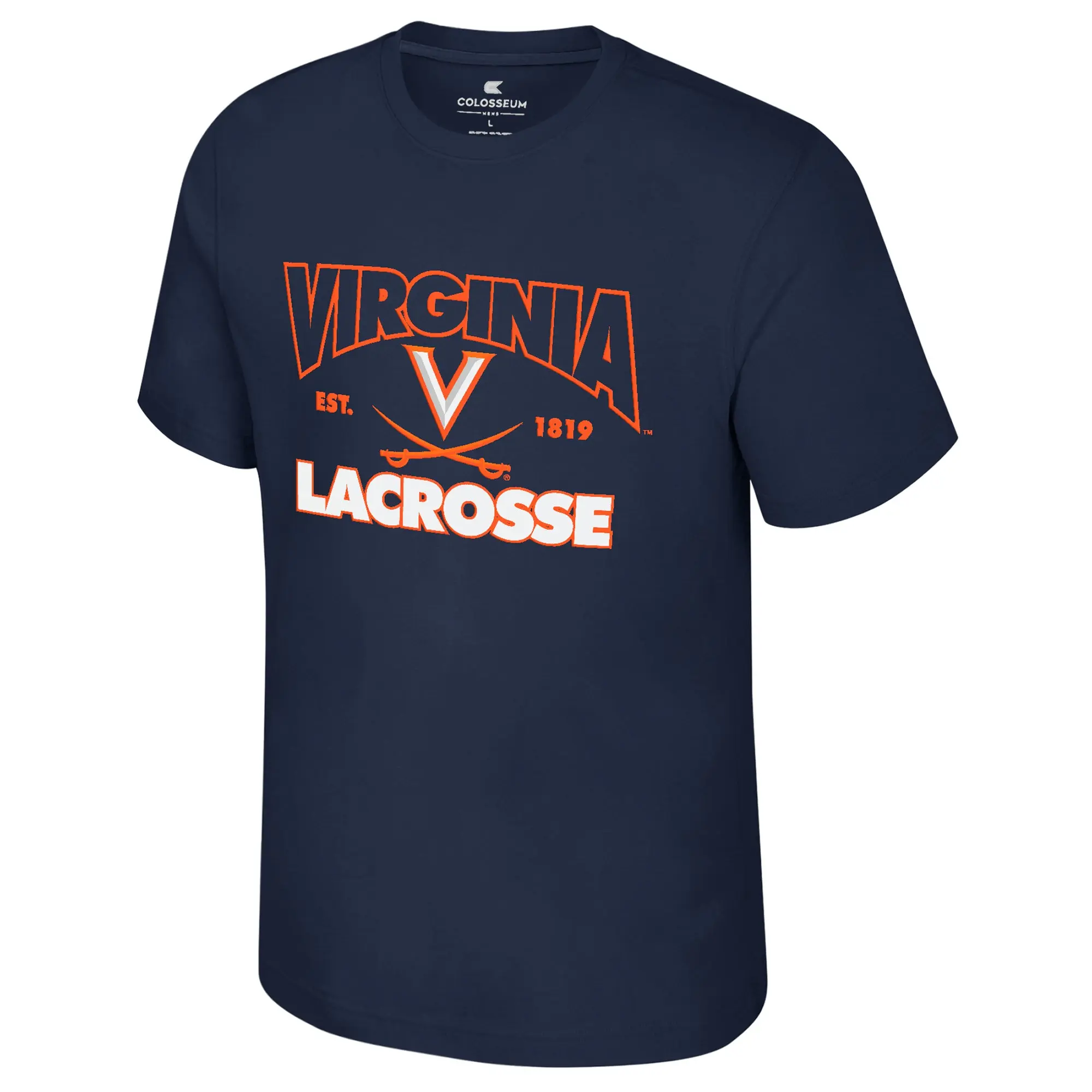 Women's Virginia Active Blend Cotton Round Neck Short Sleeve Solid Team Team Color Sporty Adult Lacrosse T-Shirt