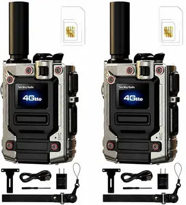 2PCS  HP-45D 4G LTE POC Radio with Lifetime Free SIM - No Monthly Fees HD Loud Audio Massive 6000mAh Battery speaker