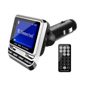 LCD Screen FM Transmitter-Wireless Car Kit , MP3 Player, USB Charger, TF Card Support, Line-in AUX Function