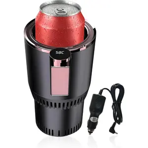 Portable 2 in 1 Smart Car Cup Cooler & Warmer – Chill or Heat Your Drink on the Go – Digital Display| Fits Mugs, Tumblers & Bottles – Perfect for Road Trips, Daily Commute & Office Desk
