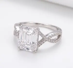 Classic moissanite ring, perfect for holidays, engagement, and gift-giving