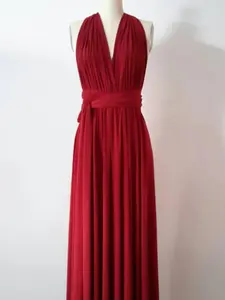 Ruby Red LONG Floor Length Ball Gown Infinity Dress Convertible Formal Multiway Wrap Dress Bridesmaid Dress Evening Dress Maxi Wedding