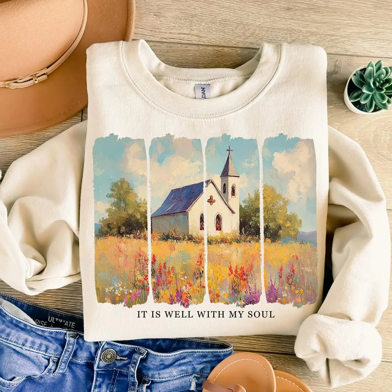 It is Well with My Soul Brushstroke DTF Transfers - THIS IS NOT A SHIRT