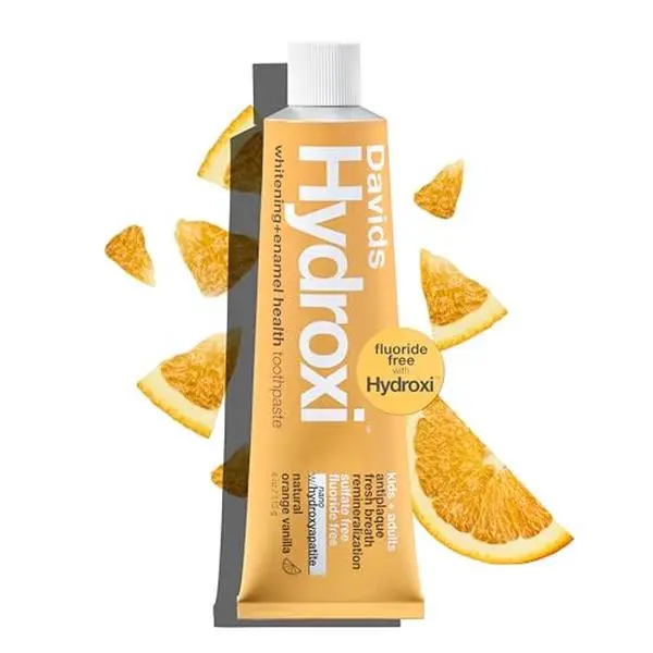 Davids Nano Hydroxyapatite Toothpaste Fluoride Free Orange Vanilla 4oz