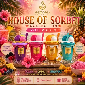 Build Your Own Bundle - Choose Two - House of Sorbet Collection by Adyan Extrait De Parfum Spray, 3.4 oz