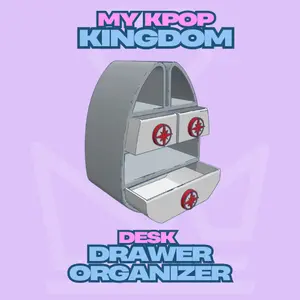 My Kpop Kingdom Desk Drawer Organizer with 3 Compartments for Efficient Storage and Organization