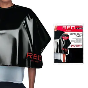 RED by KISS Comb-Out Soft Vinyl Cape - Black