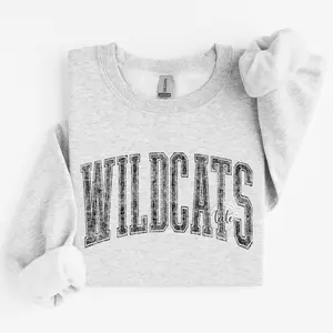 DISTRESSED VARSITY - WILDCATS