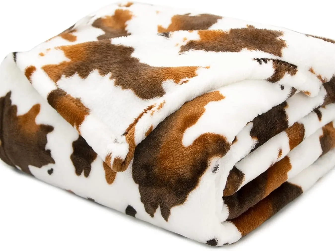 50"x60" Cow Print Throw Blanket Super Soft Flannel for Bed Couch Travel Picnic Unique Design Versatile Cozy Home Decor