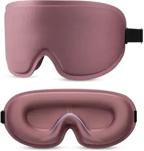 3D Blackout Cooling Gel Eye Mask: 6oz Weighted Cold Compress, Deep Relaxation & Meditation Mask for Women, Nurse Night Shift Recovery, Headache & Stress Cooling Comfort, Gift Ready, Pink