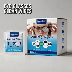 Lens Wipes for Eyeglasses,Anti Fog Lens Wipes 100 pcs IndividuallWrapped StreakFree Cleaner for for Eyeglasses, Sunglasses, GogglesScreen, Phone,Individually Wrapped Eye Glasses Cleaner, Pre-moistened  Wrapped Sracth-Free Streak-Free Eye