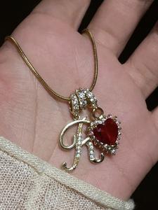 elegant sweet 26 letter zirconia vintage heart pendant necklace, perfect gift for mom or girlfriend for valentine's day, mother's day & birthdays