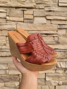 Valerie Mexican wedges/Mexican huarache//Mexican wedge sandal//Mexican heels//Huarache mexicano//Mexican sandal//Leather shoes//Pumps