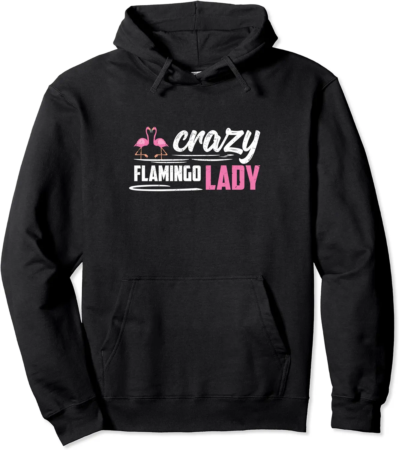Retro Crazy Flamingo Lady Summer Beach Vintage Pink Flamingo Pullover Hoodie - Yoandymira Shop 31B09VT79XS9