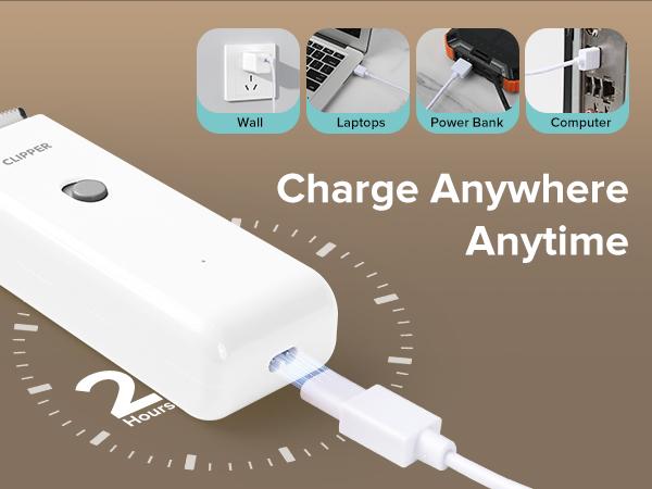 Dog Clipper for Matted & Long Hair,Quiet Pet Paw Hair Trimming Groomer,Handy Cordless Rechargeable Waterproof Shaver Kits for Cats,Small Dogs & Pets