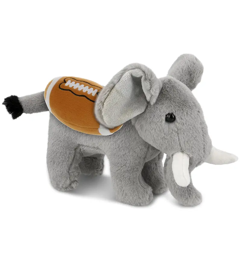 SUPER-SOFT PLUSH - STANDING ELEPHANT 7.5" WITH FOOTBALL PLUSH