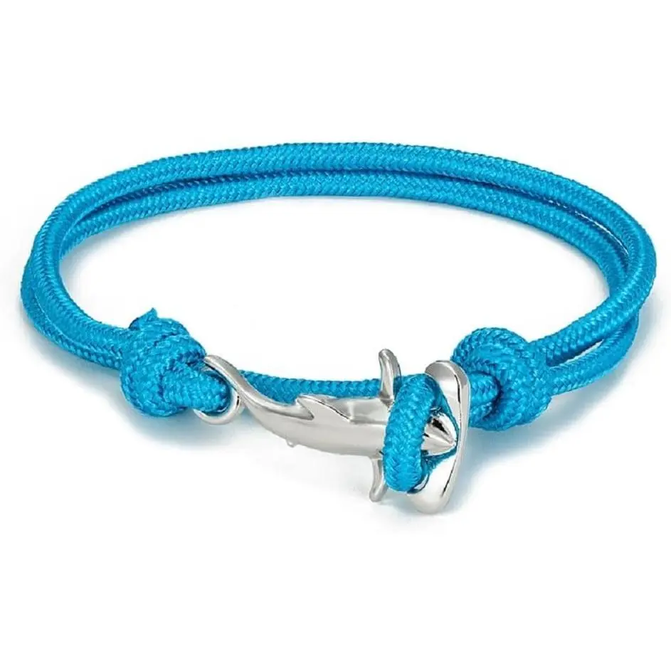 Hammerhead Sharks Bracelet  Lovers Nautical Multilayer Wrapped  Rope Bracelet Couple