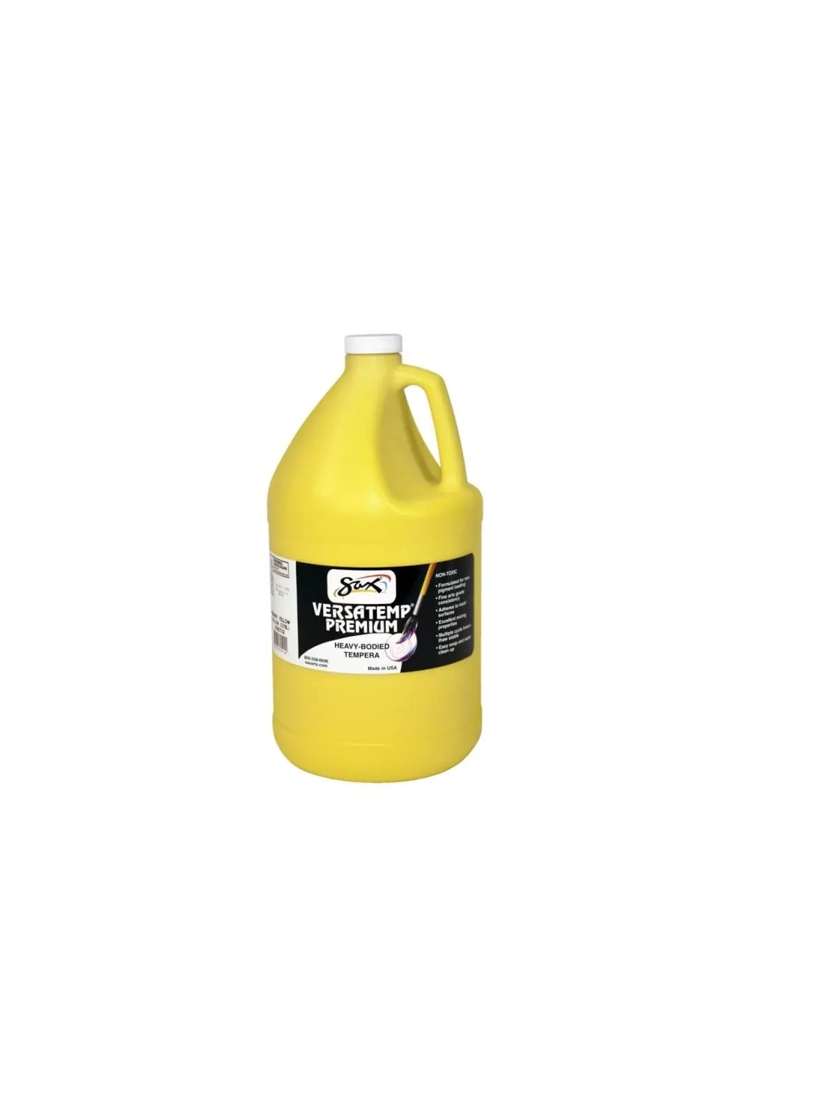 Chroma Acrylics 1592732 Versatemp Premium Heavy-Bodied Opaque Tempera Paint, Yellow, 8 lbs, for Painting, Backdrops, Block Printing, Screen Printing (Office & School Stationery Supplies)