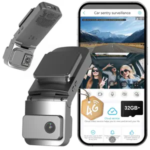 UBoxPro 4G LTE Dash Camera with Remote View Dual 2K Front Inside Cam GPS Tracking Radar Detection G Sensor OBD Power 24/7 Parking Mode UBoxPro App Control