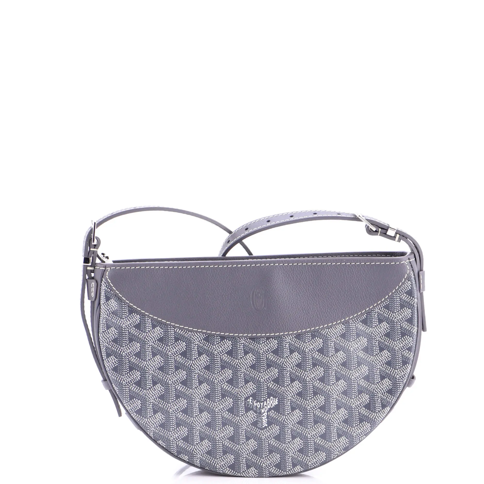 Pre-owned Goyard Canvas Coated Shoulder bags Hirondelle Shoulder Bag Coated Canvas and Leather by Rebag