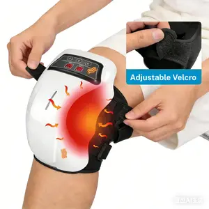 Heated Knee Electric Massager, Portable Vibration Knee Massage Pad, Adjustable Velcro, Winter Multi-functional Body Relaxing Massage Machine for Men & Women