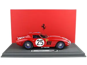 Ferrari 250 GTO #25 "24 Hours of Le Mans" (1964) with DISPLAY CASE Limited Edition 1/18 Diecast Model Car by BBR