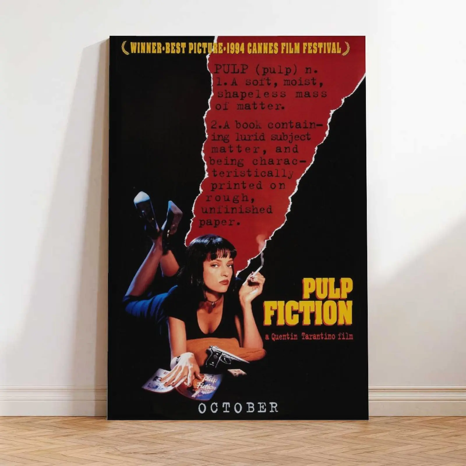 Pulp Fiction Movie Poster Poster Decorative Painting Canvas Wall Art Living Room Posters Bedroom Painting