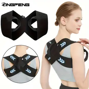 Unisex Elastic Posture Support Strap, Adjustable Multi-Shoulder Width Comfortable Fit, Suitable for Daily Body Alignment Optimization