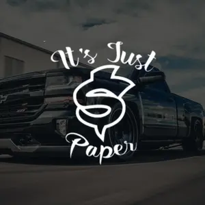 It's Just Paper Decal - Vinyl Decal - 7 Inches - High-Quality Decal - Car Stickers - Truck Stickers Vehicle Exterior Decoration