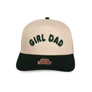 Girl Dad - Natural & Dark Green Hat