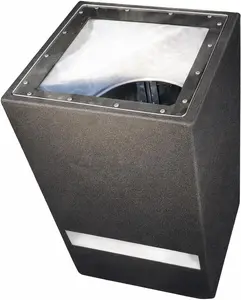 Single Bandpass Plexiglass Subwoofer Enclosure with Square Air Port